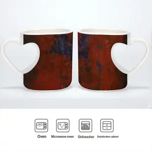 Seeing The Other Side Peach Heart Mug