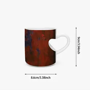 Seeing The Other Side Peach Heart Mug