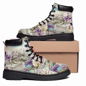 Men Spring Prints Mid Top Boots