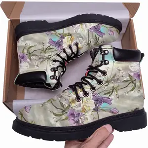 Men Spring Prints Mid Top Boots