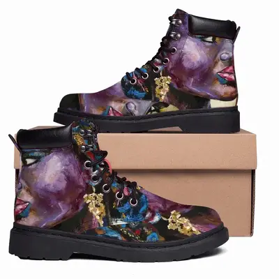 Men “Violet Arabica” Mid Top Boots