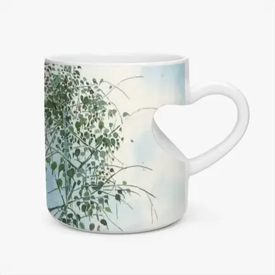 The Sacred Branch Peach Heart Mug