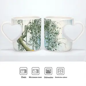 The Sacred Branch Peach Heart Mug