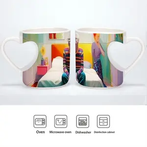 At Home 1 Peach Heart Mug