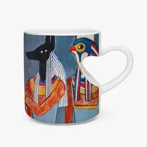 Gods Of Egypt Peach Heart Mug