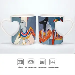 Gods Of Egypt Peach Heart Mug