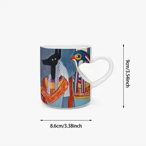 Gods Of Egypt Peach Heart Mug