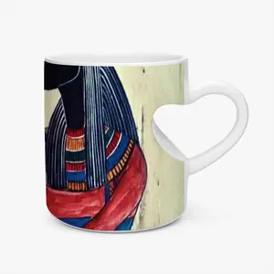 Anubis Peach Heart Mug