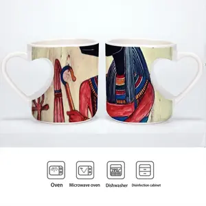 Anubis Peach Heart Mug