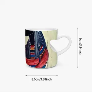 Anubis Peach Heart Mug