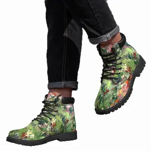 Men Dancing Meadow Gift Idea Mid Top Boots