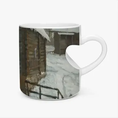 Old Mill Peach Heart Mug