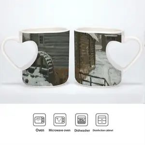 Old Mill Peach Heart Mug