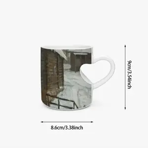 Old Mill Peach Heart Mug