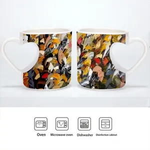 Togethernessone People Peach Heart Mug