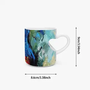 Elegance Peach Heart Mug