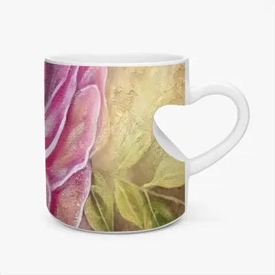 Smell Of Rose Peach Heart Mug