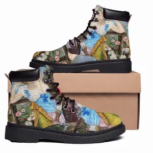 Men Aphrodite Prints Mid Top Boots