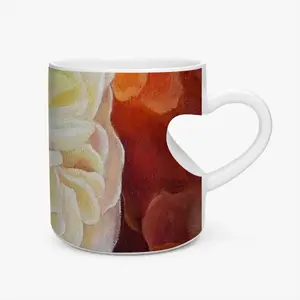 Roses Peach Heart Mug