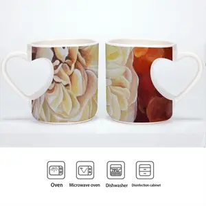 Roses Peach Heart Mug