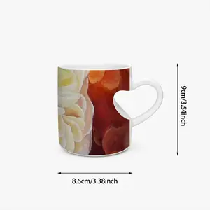 Roses Peach Heart Mug