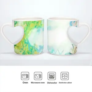 Breath Of Earth Peach Heart Mug