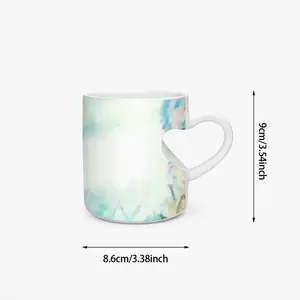 Breath Of Earth Peach Heart Mug