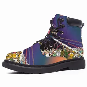 Men Let Peace Reign Mid Top Boots