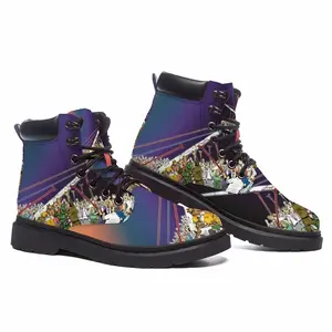 Men Let Peace Reign Mid Top Boots