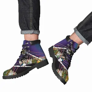 Men Let Peace Reign Mid Top Boots