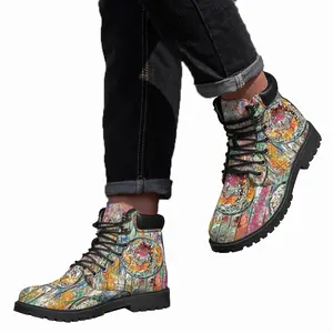 Men Spring Mid Top Boots