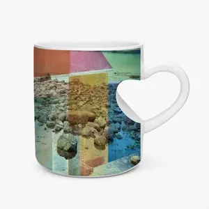 Boathouse Peach Heart Mug