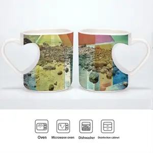 Boathouse Peach Heart Mug