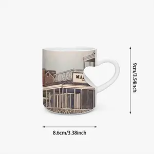 Main Beach East Hampton Peach Heart Mug