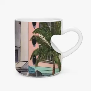 Beacon Hotel South Beach Peach Heart Mug