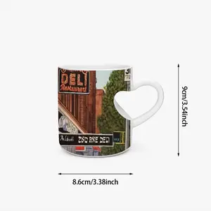 #2Nd Ave Deli New York City Peach Heart Mug