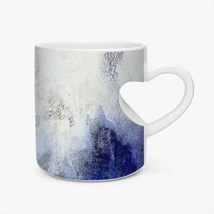 Exploring The In-Between Peach Heart Mug