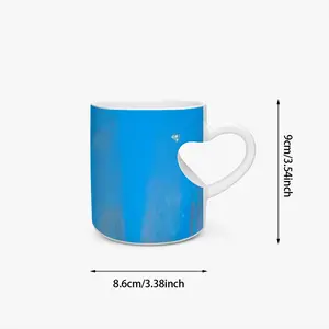 Gold Reef Peach Heart Mug