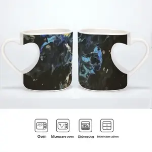 Swirling Fish Peach Heart Mug