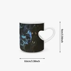 Swirling Fish Peach Heart Mug