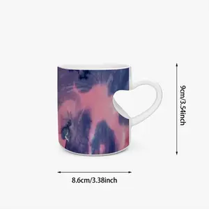 Pink Is Not An Option Peach Heart Mug