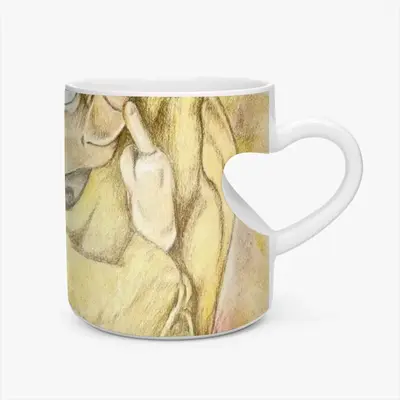 Ssssshhhh Peach Heart Mug