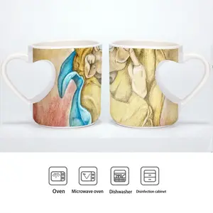 Ssssshhhh Peach Heart Mug