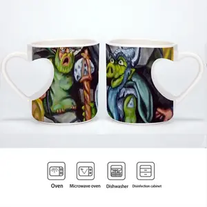 Confrontation Peach Heart Mug