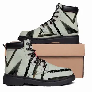 Men Geometric Ways Mid Top Boots