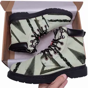 Men Geometric Ways Mid Top Boots