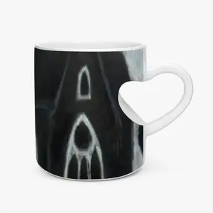 The Dead Come Out To Dance Peach Heart Mug