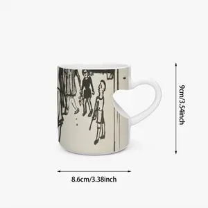 Street Kids Peach Heart Mug