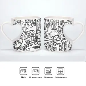 Battleground Peach Heart Mug