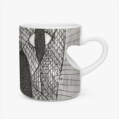 Party Time Peach Heart Mug